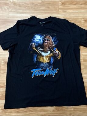 Gutter Garbs Teen Wolf  T-Shirt Size 3XL Black Graphic Print OOP